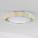 Plafón redondo beige estriado regulable LED de 50 cm - Facciotto