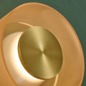 Luminaria de pared contemporánea vidrio ámbar LED 6W - Inaya