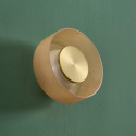 Luminaria de pared contemporánea vidrio ámbar LED 6W - Inaya