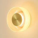 Luminaria de pared contemporánea vidrio ámbar LED 6W - Inaya
