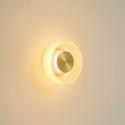 Luminaria de pared contemporánea vidrio ámbar LED 6W - Inaya