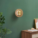 Luminaria de pared contemporánea vidrio ámbar LED 6W - Inaya