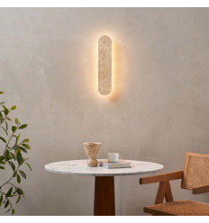 Aplique de pared de travertino natural LED 5W - Adrian 2