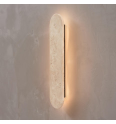 Aplique de pared de travertino natural LED 5W - Adrian