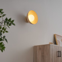 Aplique o foco de metal topo y vidrio blanco de 20 cm - Senka