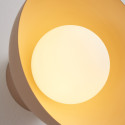 Aplique o foco de metal topo y vidrio blanco de 20 cm - Senka