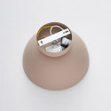 Aplique o foco de metal topo y vidrio blanco de 20 cm - Senka