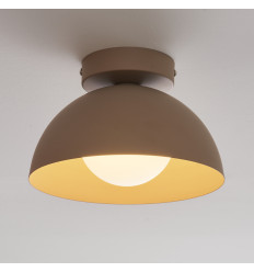 Aplique o foco de metal topo y vidrio blanco de 20 cm -... 2