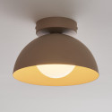 Aplique o foco de metal topo y vidrio blanco de 20 cm - Senka