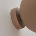 Aplique o foco de metal topo y vidrio blanco de 20 cm - Senka