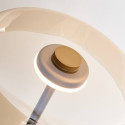 Lámpara de pie moderna dorada con vidrio ámbar LED de 165 cm - Riccardo