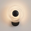 Aplique de pared negro con efecto halo esculpido LED 6W - Sorelli