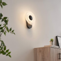 Aplique de pared negro con efecto halo esculpido LED 6W - Sorelli