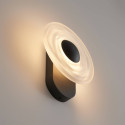Aplique de pared negro con efecto halo esculpido LED 6W - Sorelli