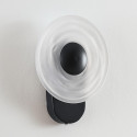 Aplique de pared negro con efecto halo esculpido LED 6W - Sorelli