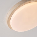 Plafón pequeño blanco de 30 cm en travertino natural LED 10 W - Malba