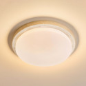 Plafón pequeño blanco de 30 cm en travertino natural LED 10 W - Malba