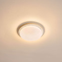 Plafón pequeño blanco de 30 cm en travertino natural LED 10 W - Malba
