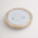 Plafón pequeño blanco de 30 cm en travertino natural LED 10 W - Malba