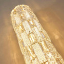 Aplique LED dorado con cristales de vidrio y reflejos refinados - Velario