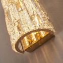 Aplique LED dorado con cristales de vidrio y reflejos refinados - Velario