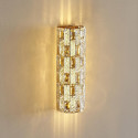 Aplique LED dorado con cristales de vidrio y reflejos refinados - Velario