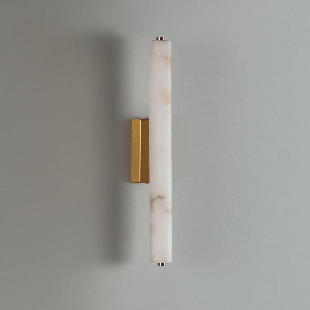 Aplique de pared alargado dorado LED de...