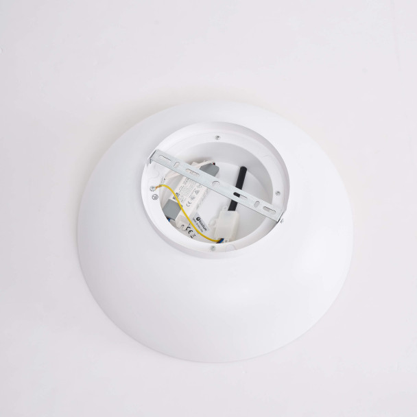 Plafón minimalista blanco LED regulable de 40...