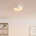 Plafón minimalista blanco LED regulable de 40 cm - Séline