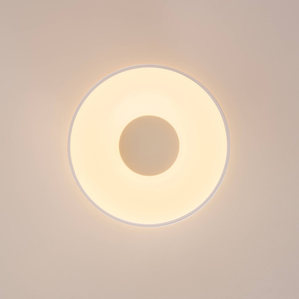 Plafón minimalista blanco LED regulable de 40...