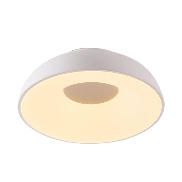 Plafón minimalista blanco LED regulable de 40...