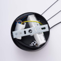 Lámpara LED colgante con disco de vidrio de color de 45 cm - Solvani