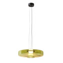 Lámpara LED colgante con disco de vidrio de color de 45 cm - Solvani
