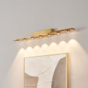 Aplique de pared dorado LED de diseño lineal de 70 cm - Vasilka