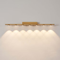 Aplique de pared dorado LED de diseño lineal de 70 cm - Vasilka