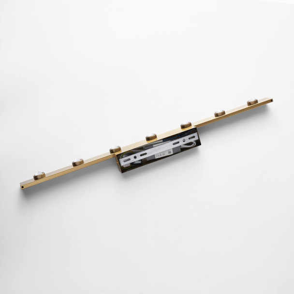 Aplique de pared dorado LED de diseño lineal de...