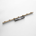 Aplique de pared dorado LED de diseño lineal de 70 cm - Vasilka