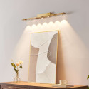 Aplique de pared dorado LED de diseño lineal de 70 cm - Vasilka