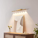 Aplique de pared dorado LED de diseño lineal de 70 cm - Vasilka