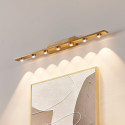 Aplique de pared dorado LED de diseño lineal de 70 cm - Vasilka