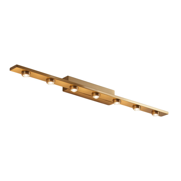 Aplique de pared dorado LED de diseño lineal de...
