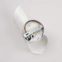 Pequeña lámpara ambiental con diseño trenzado blanco mate 25 cm - Dani