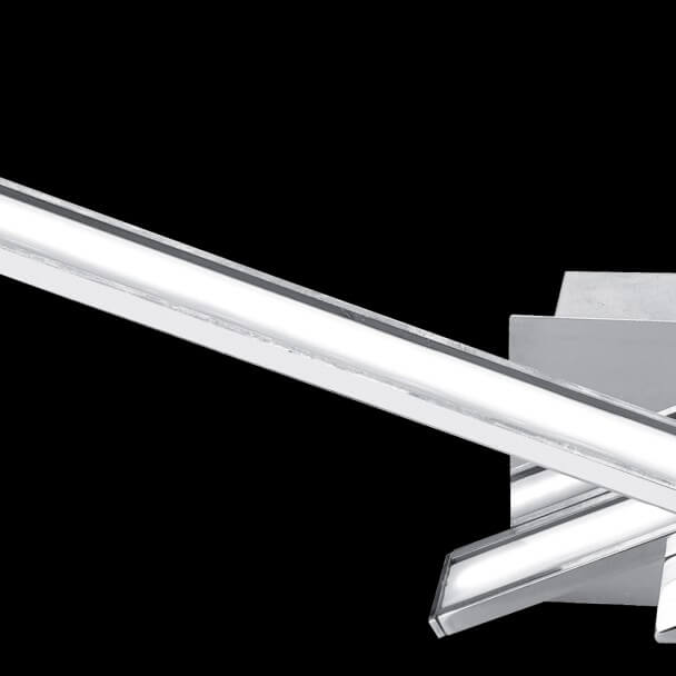 Aplique - LED 2 Luces cromo plata -Yuna