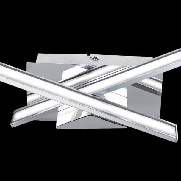 Aplique - LED 2 Luces cromo plata -Yuna