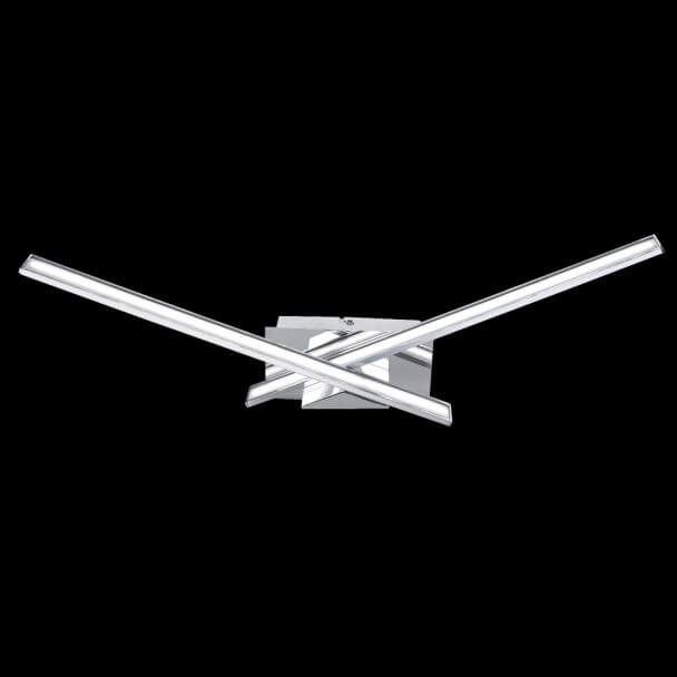 Aplique - LED 2 Luces cromo plata -Yuna