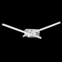 Aplique - LED 2 Luces cromo plata -Yuna