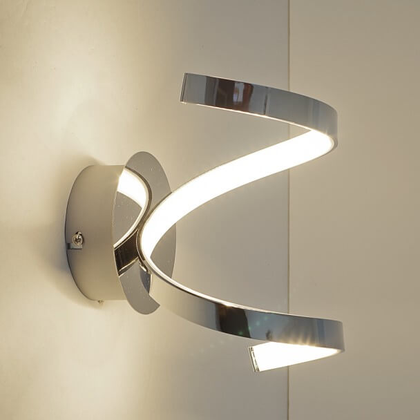 Aplique - LED cromo plata (9 W) - Film