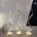 Lámpara de pied dorada salón LED - Millenium